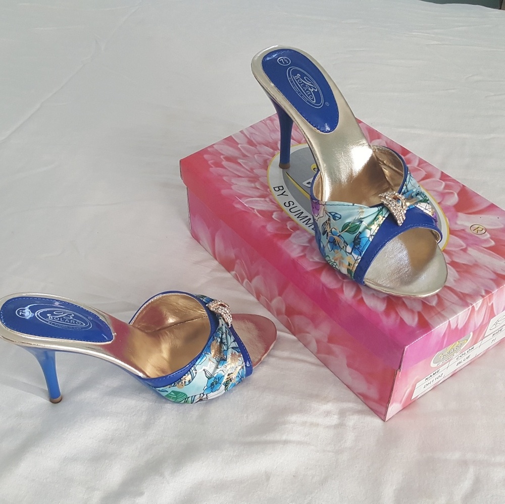 Bolero floral special occasion shoe worn once - Picture 2 of 3